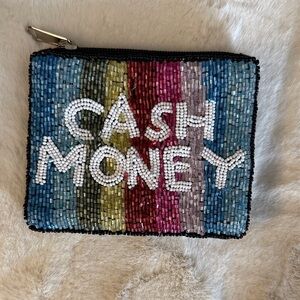 Beaded Cash Money Pouch